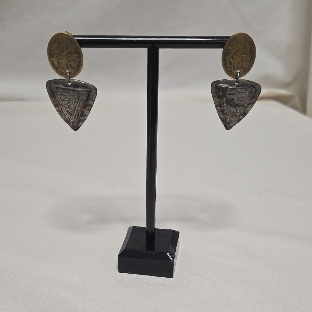 Boho Silver and Gold Earrings